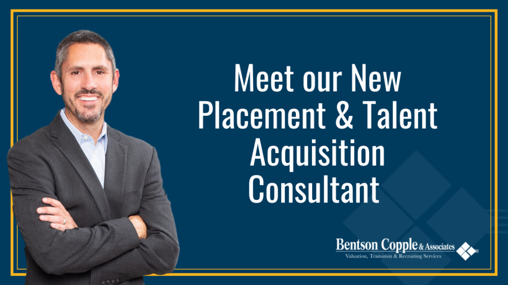 Bentson Copple & Associates New Placement & Talent Acquisition Consultant 