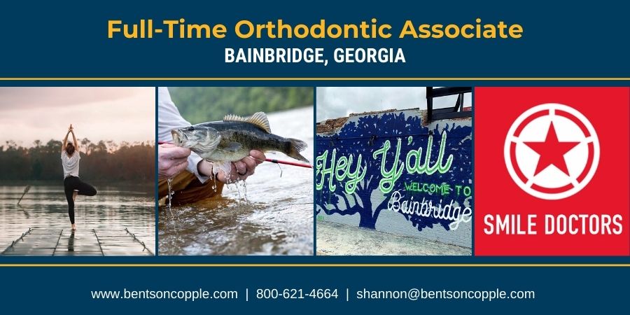 Live, work, and play in Bainbridge, Georgia as a full-time orthodontic associate